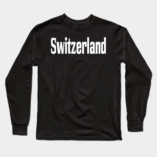 Switzerland Long Sleeve T-Shirt by ProjectX23